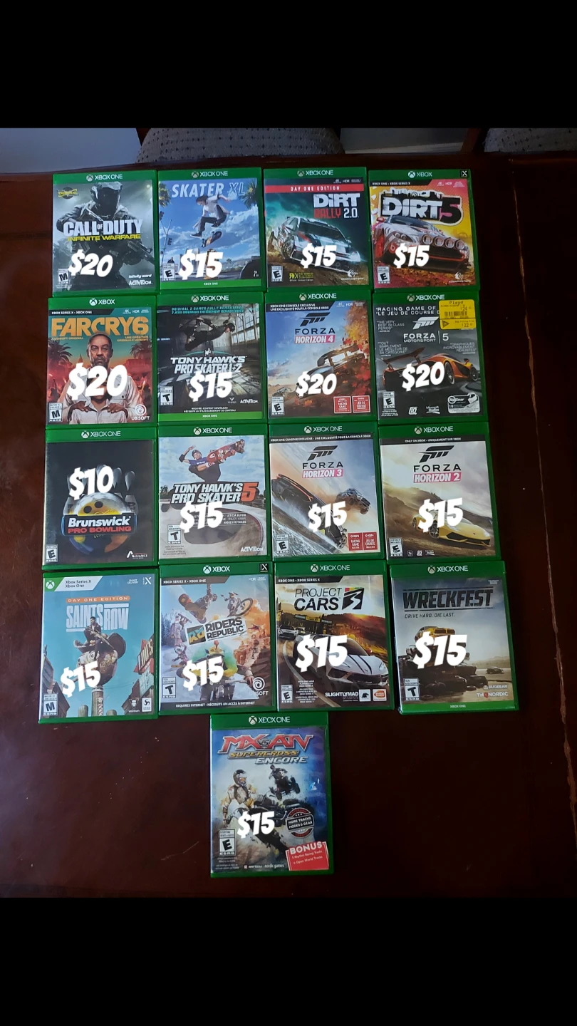 Xbox One Video Games Collection