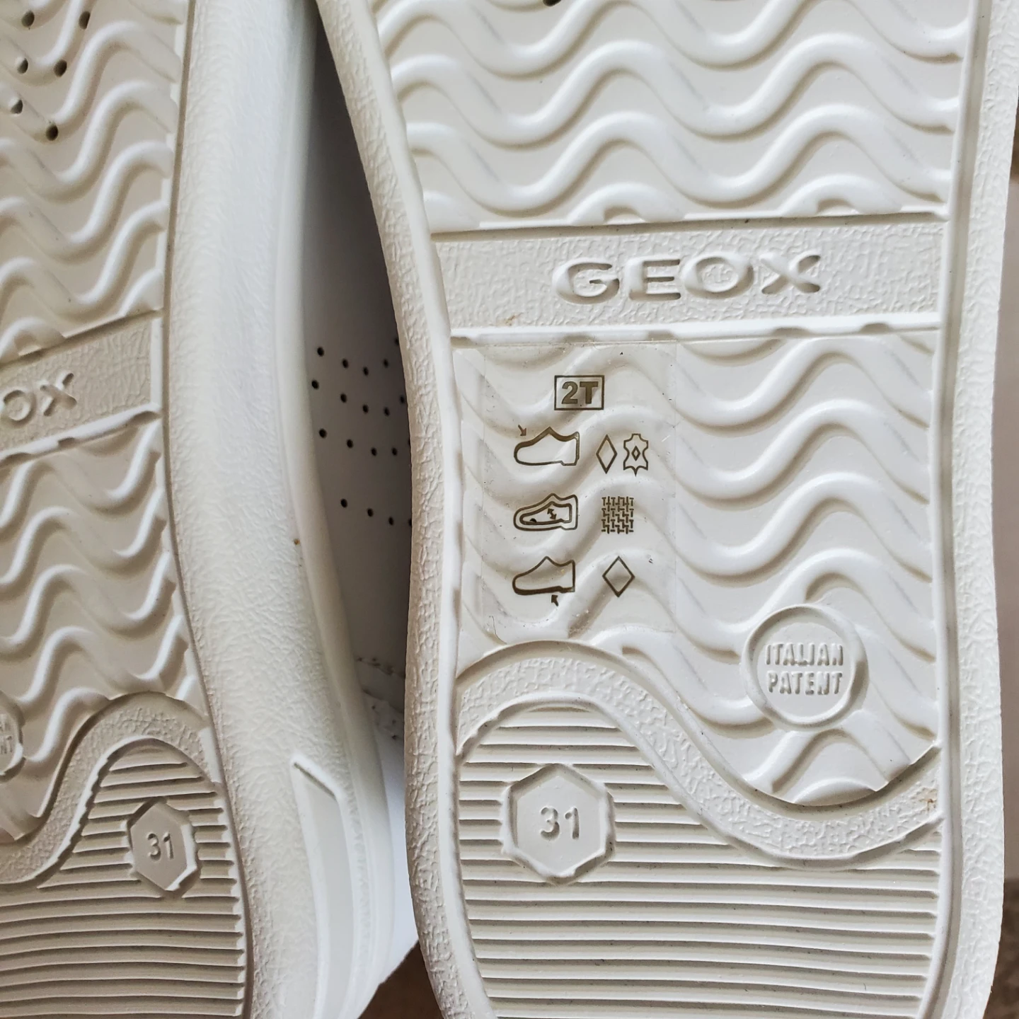 Geox Washiba Leather Sneakers, Kids, EUR 31 (US 13) - photo 3