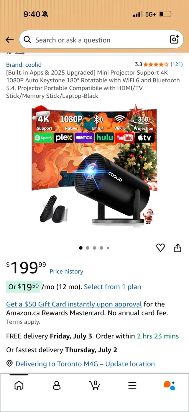 Coolid Mini Projector