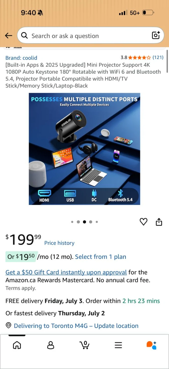 Coolid Mini Projector - photo 2