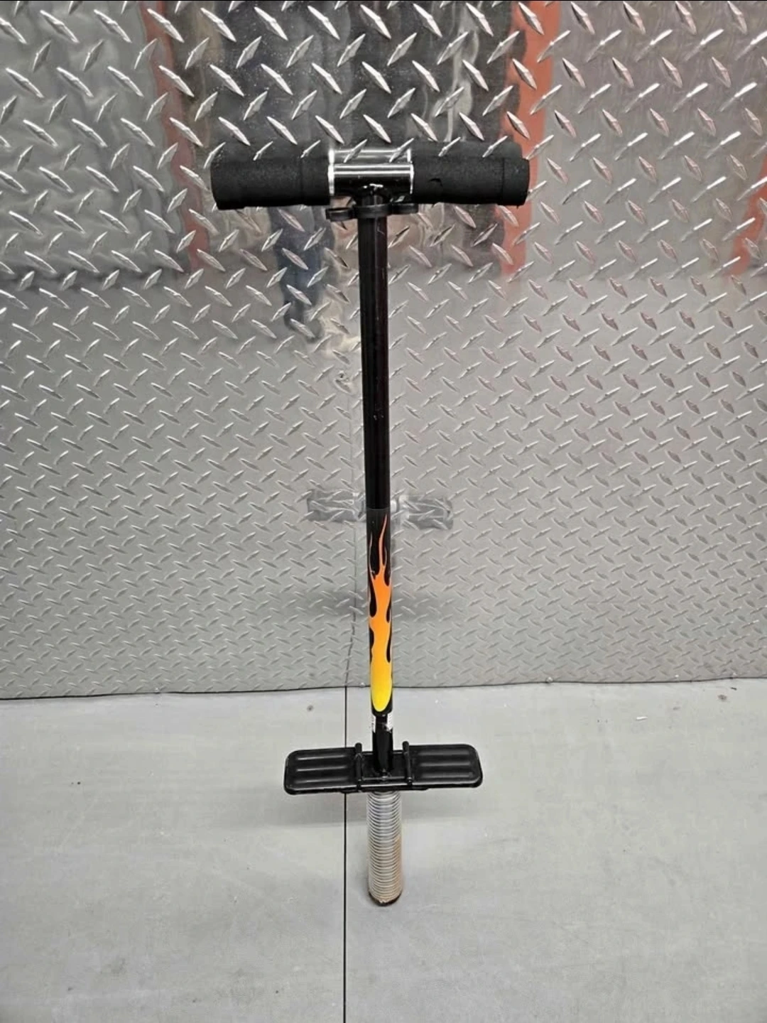 Classic Hot Rod Flame Retro Metal Pogo Stick