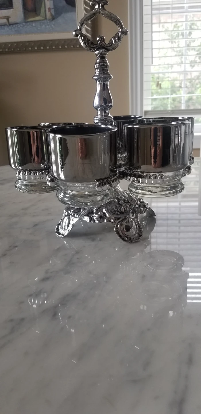 Silver Coloured 6-Cup Caddy Stand - photo 5