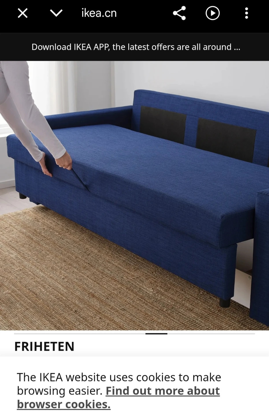Ikea sofa FRIHETEN - photo 4