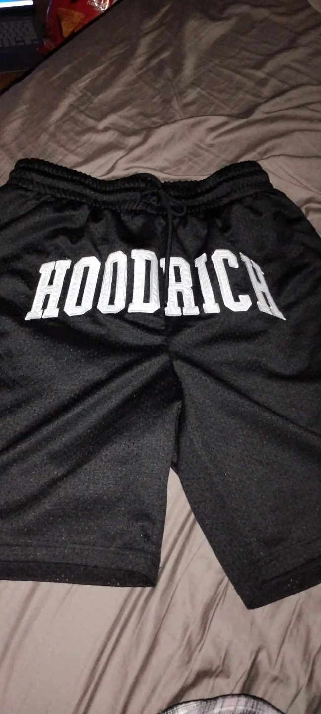 Hoodrich Black Mesh Shorts