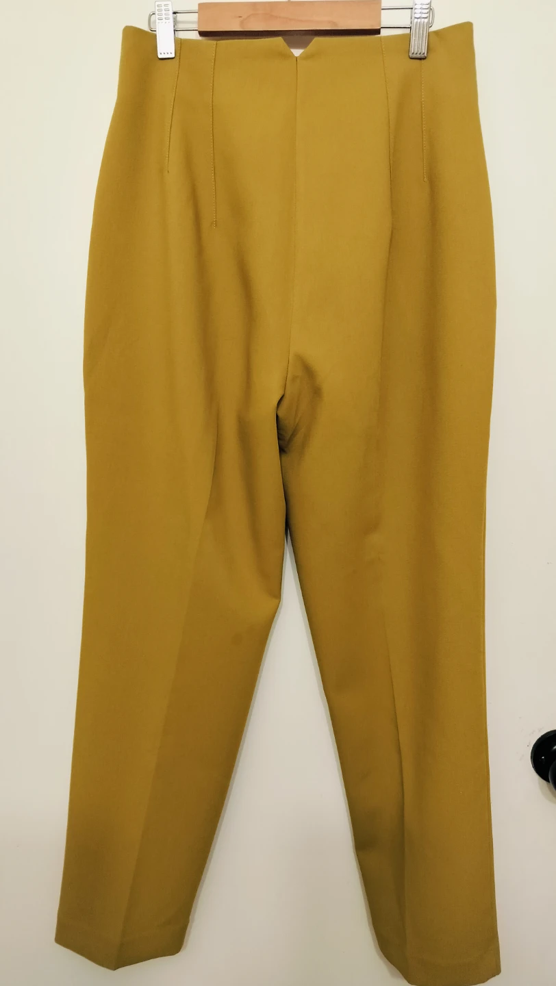 Zara mustard tapered trousers - Size M - photo 3