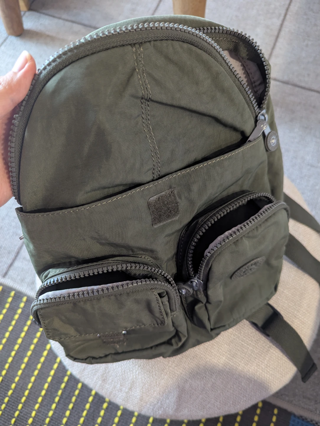 Kipling Green Nylon Mini Backpack - photo 2