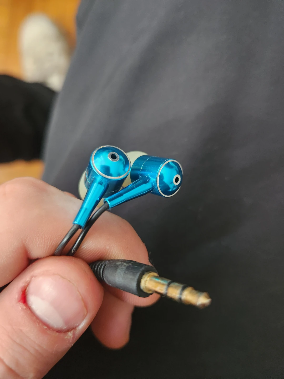 Blue In-Ear Earbuds with 3.5mm Jack