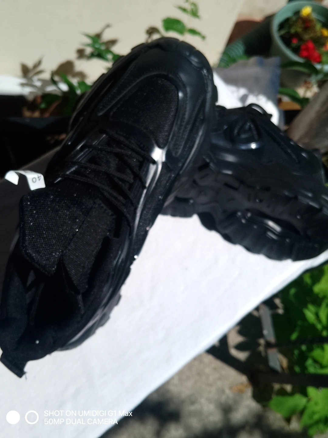 Black Chunky Sneakers