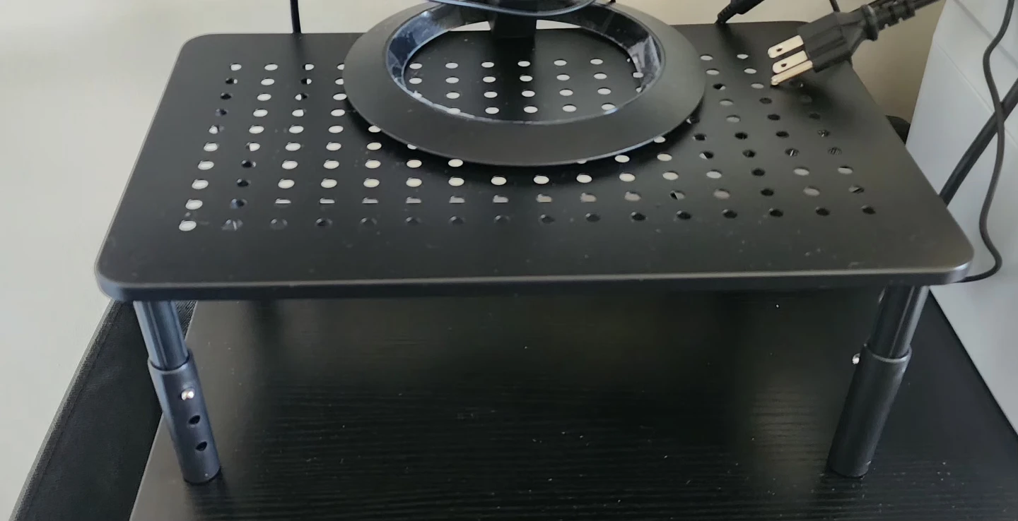 Black Monitor Stand Riser