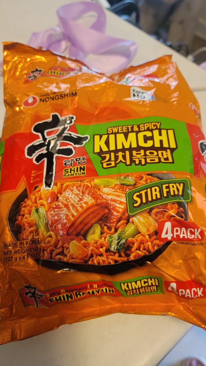 Nongshim Shin Ramyun Kimchi Stir Fry Noodles (3 packs left)