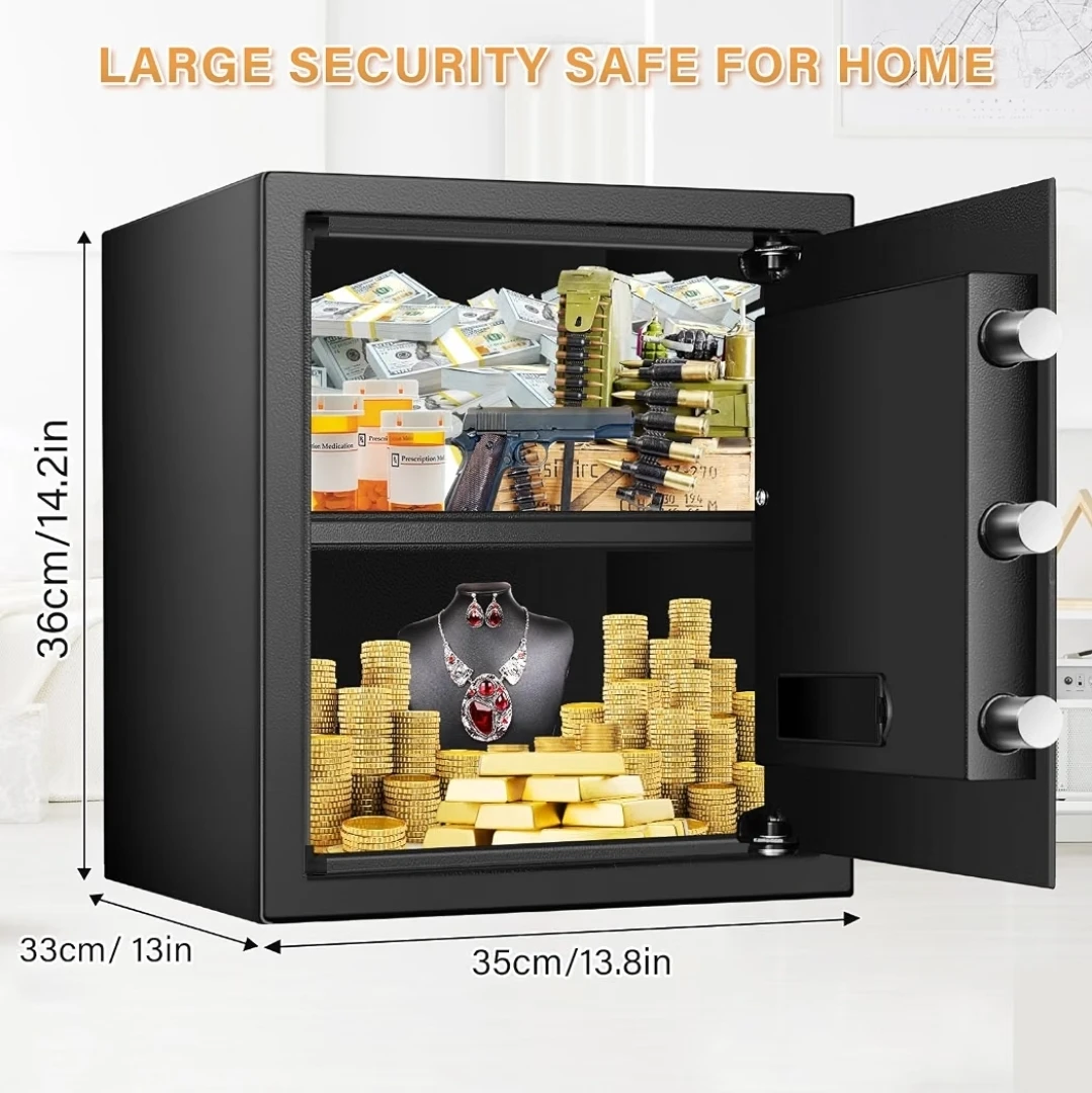 2.0 Cub Large Home Safe, Anti-theft Safe Box - photo 2