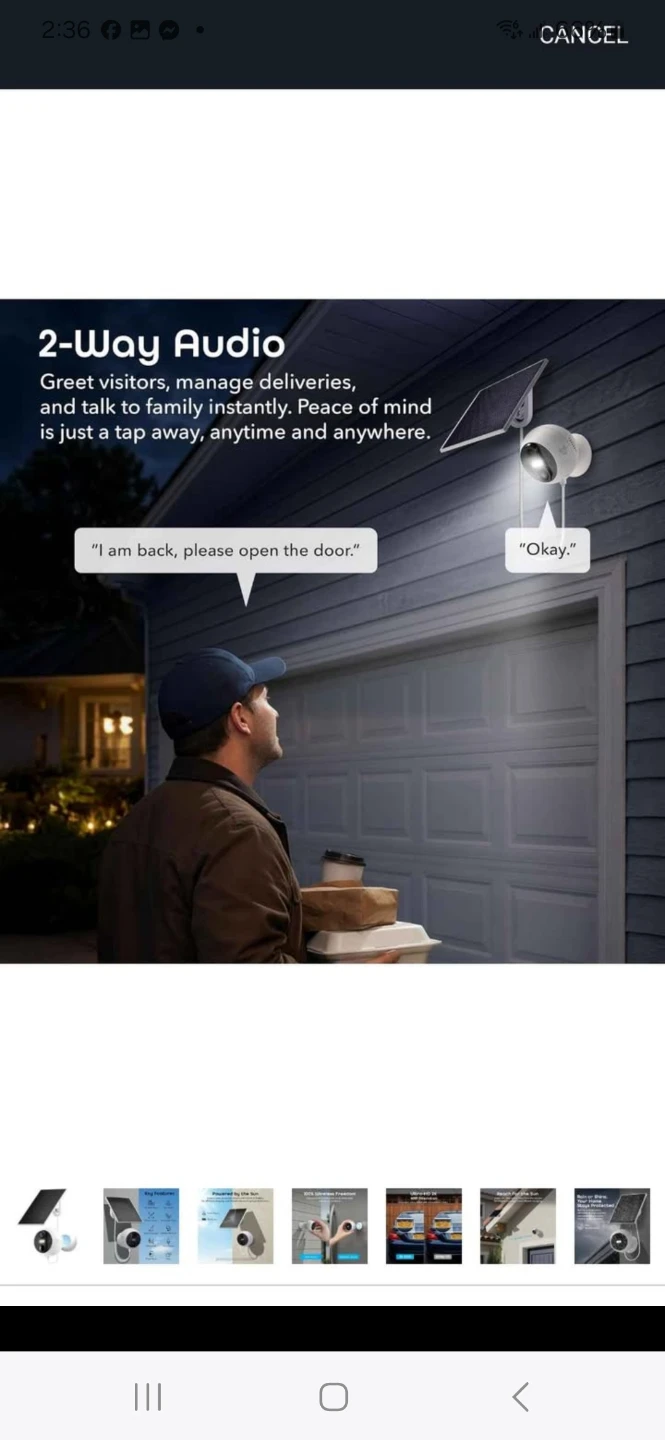 Geeni Perch 2K Smart Magnetic Battery Camera with Solar Panel - photo 3