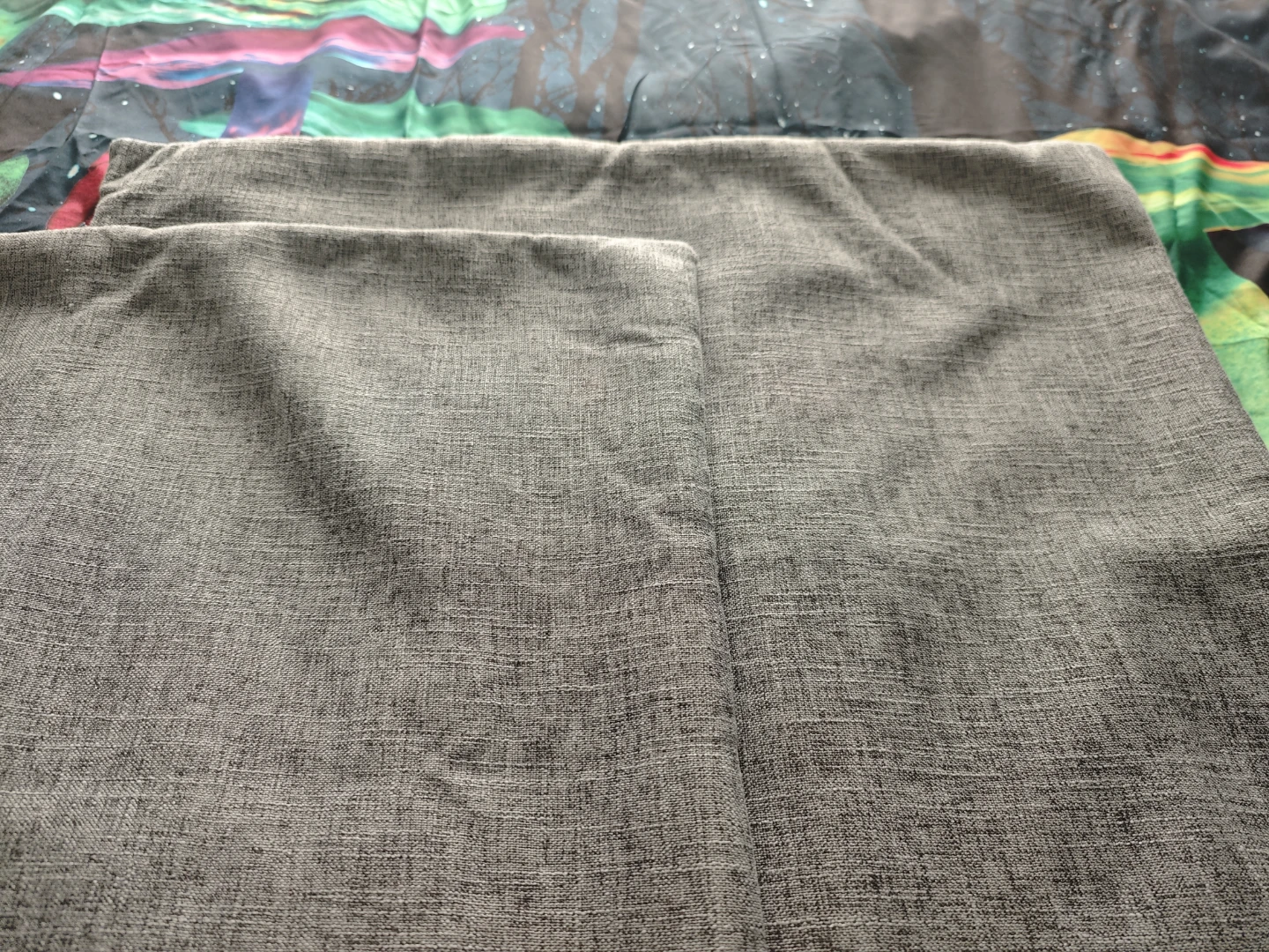 Two Grey Square Cushion Covers 70cm*70cm