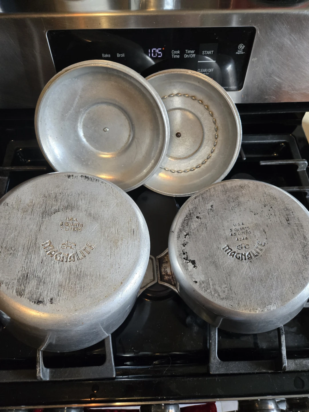 Vintage GHC Magnalite Pots with Lids - 5Qt & 8Qt Set - photo 2