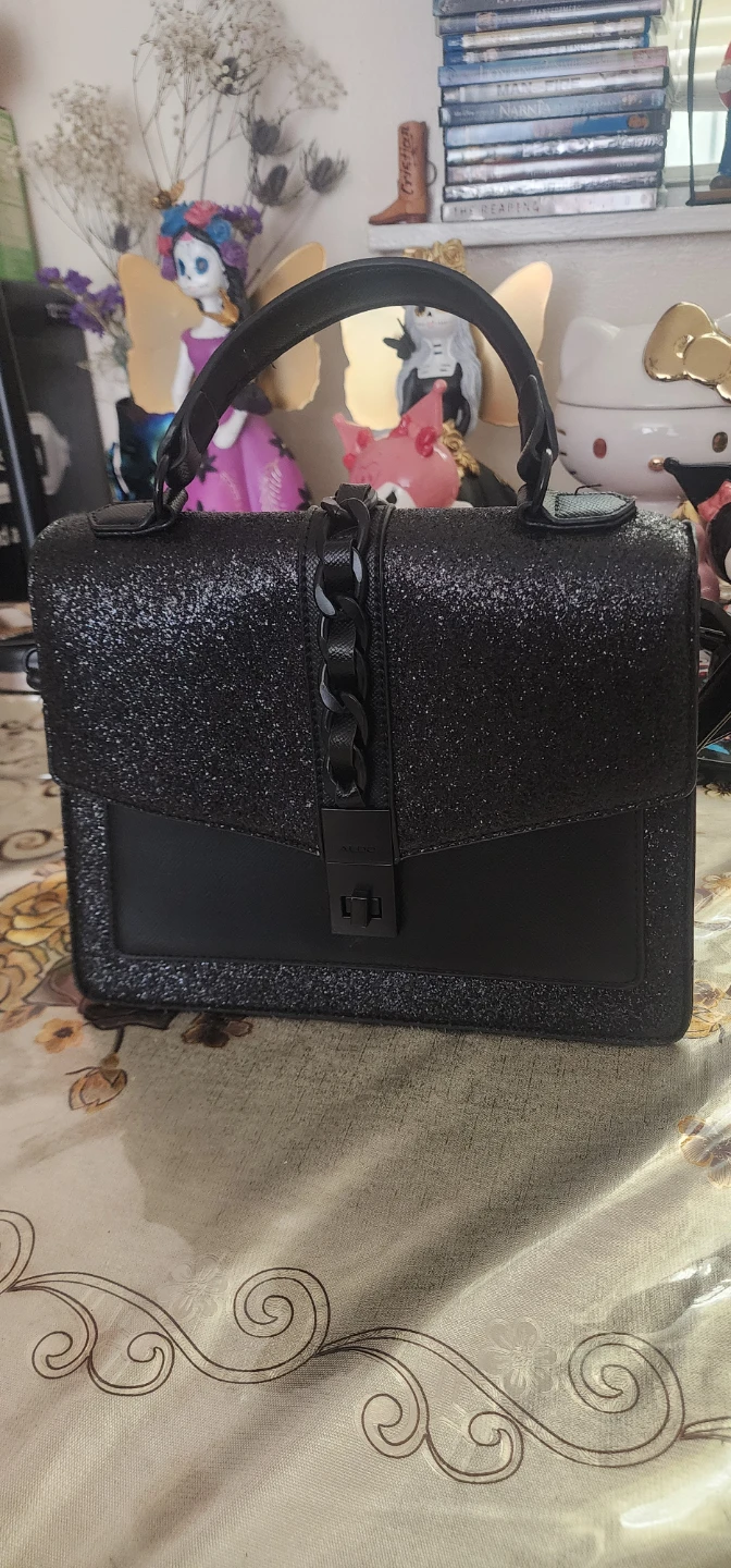 ALDO Black Glitter Handbag