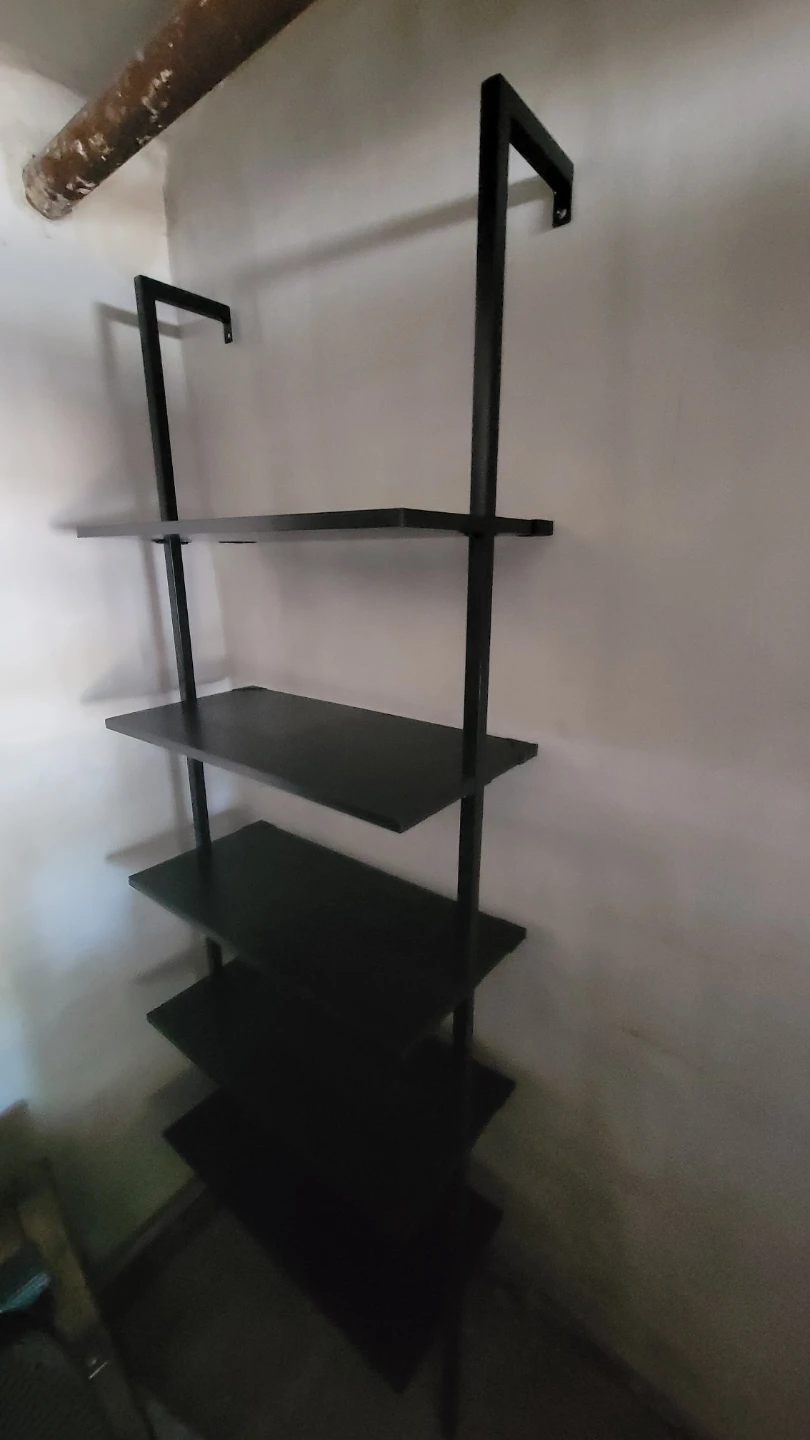 Black 5-Tier Ladder Shelf