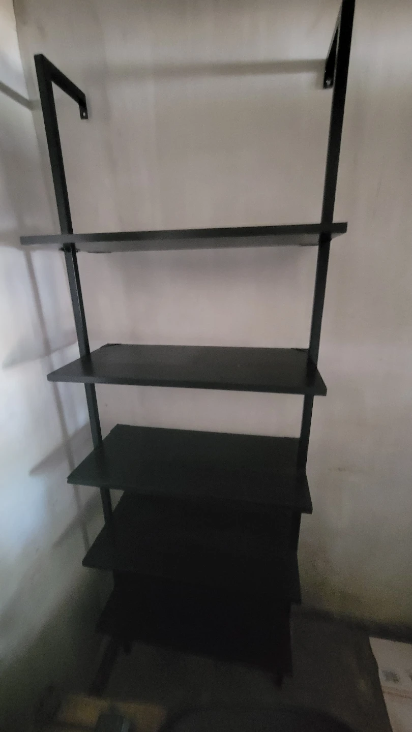 Black 5-Tier Ladder Shelf - photo 2