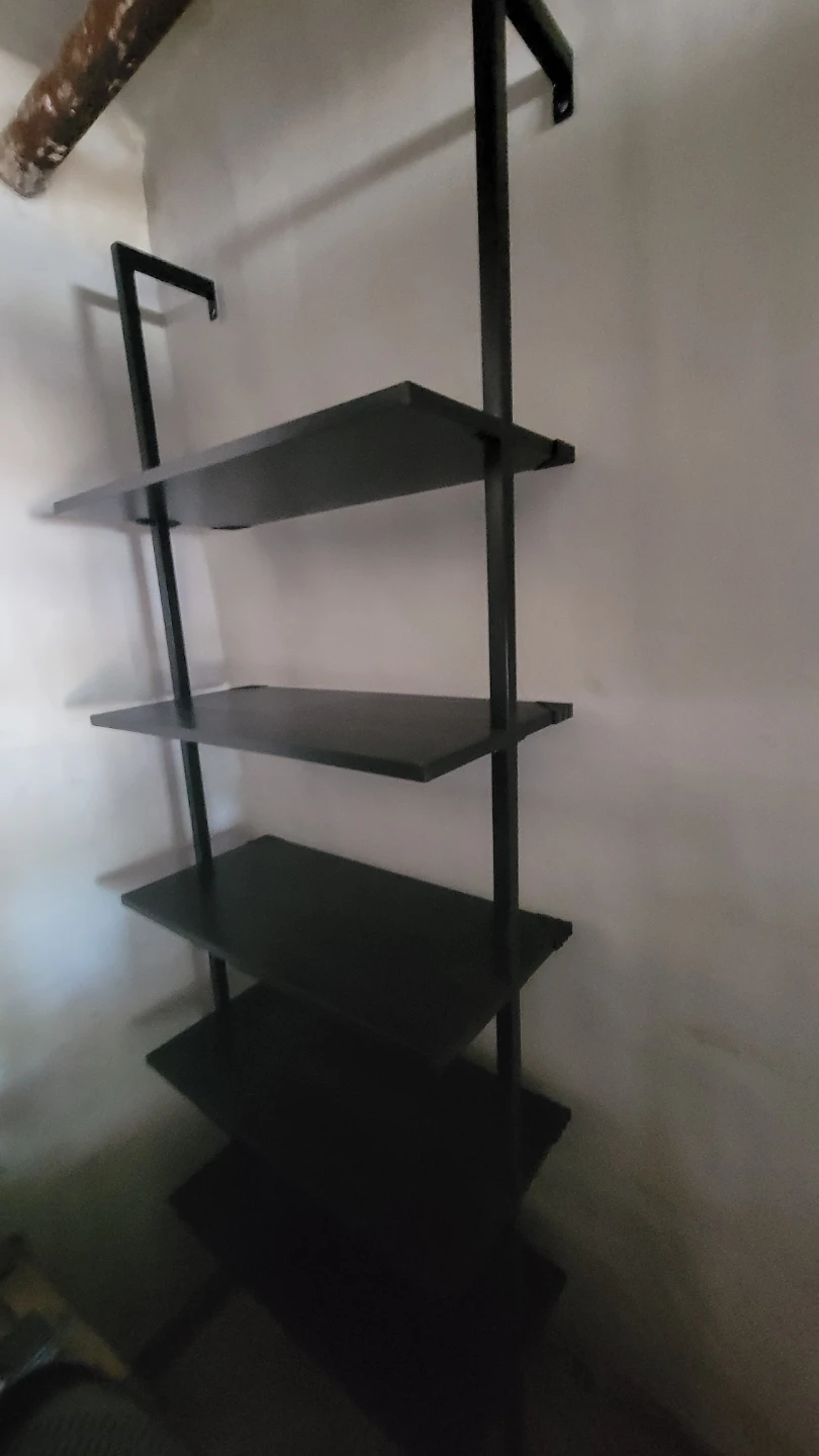 Black 5-Tier Ladder Shelf - photo 3