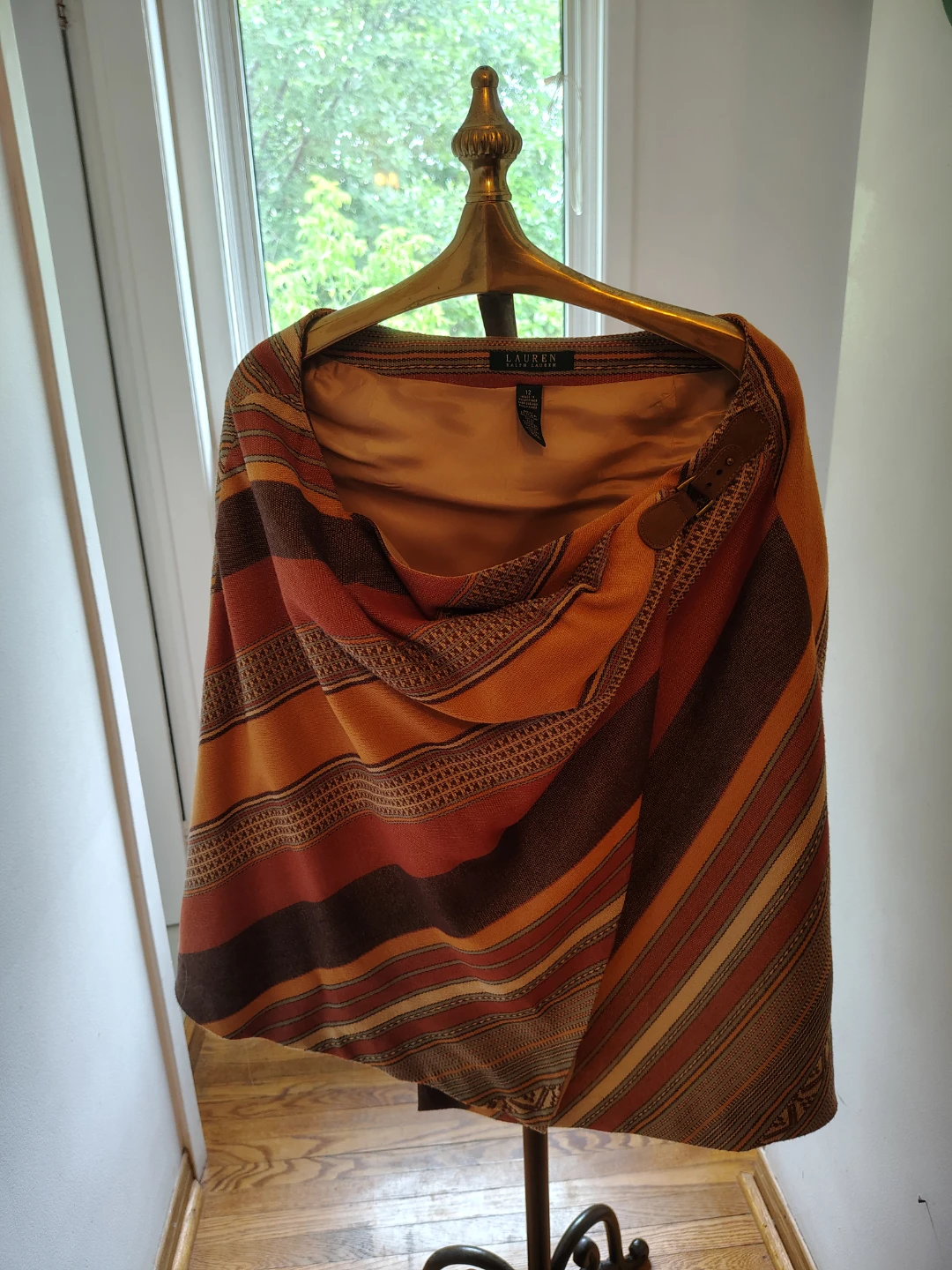 Lauren Ralph Lauren Striped Wrap Skirt Size 12
