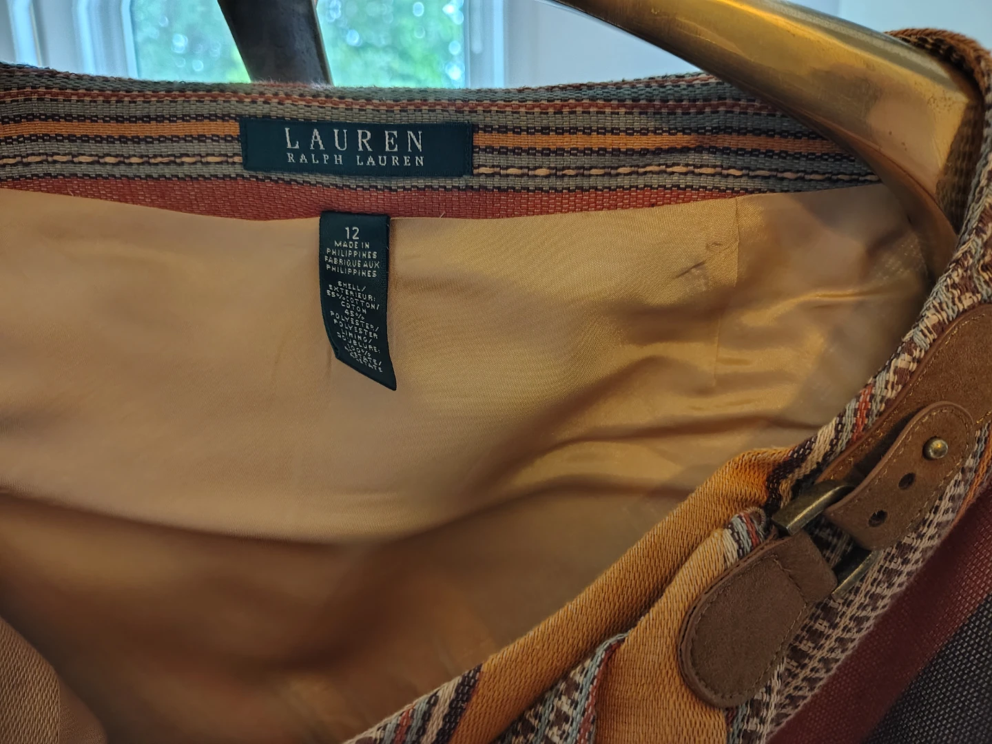 Lauren Ralph Lauren Striped Wrap Skirt Size 12 - photo 2