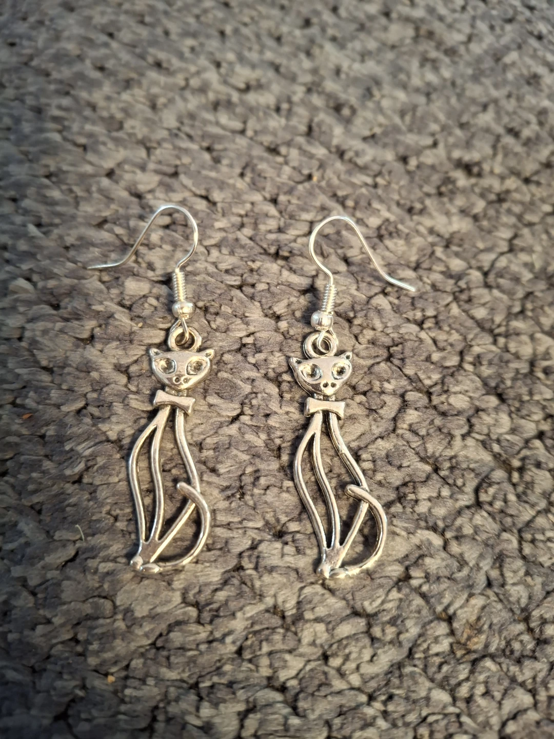 Silver Cat Earrings - photo 3