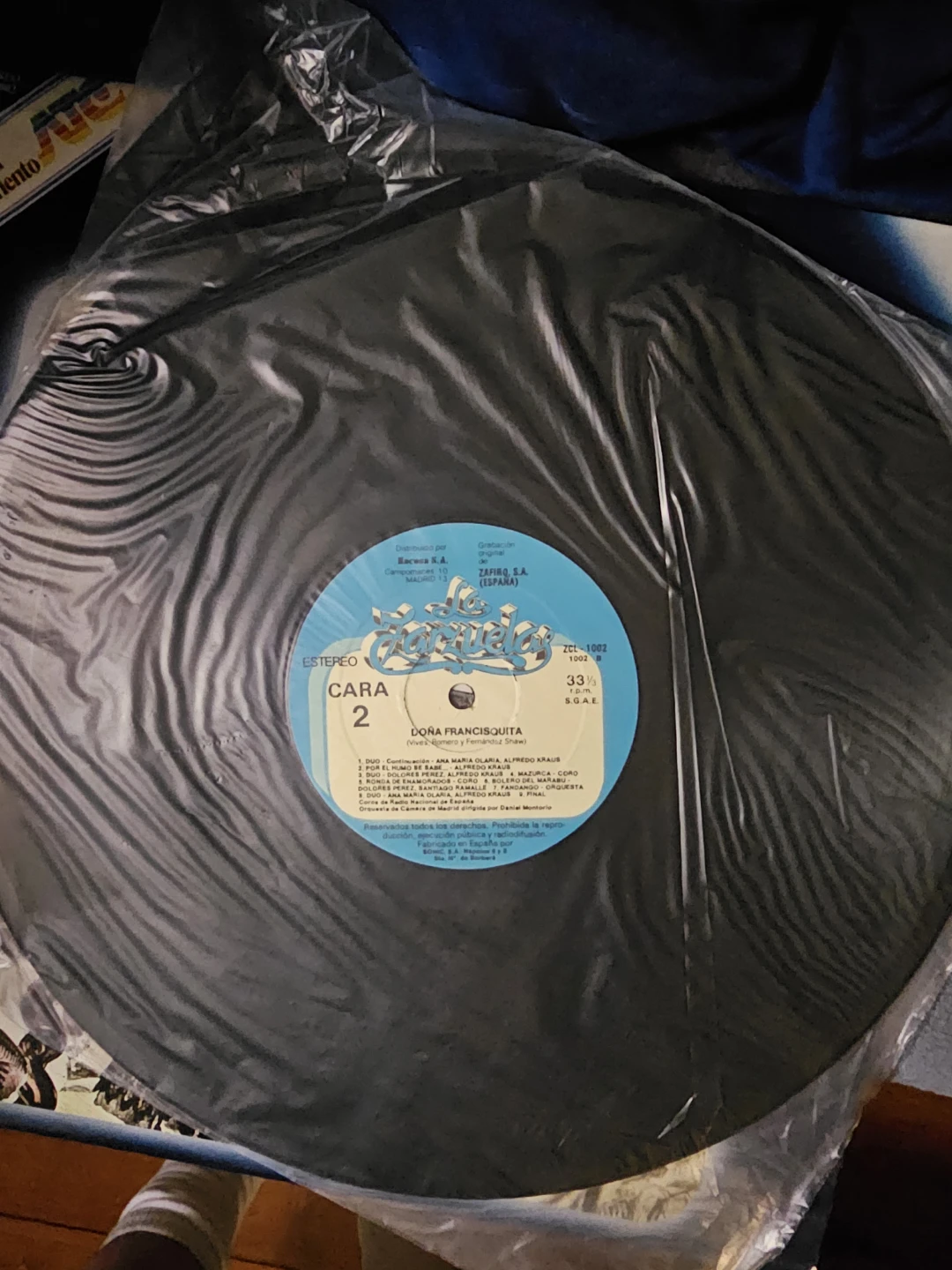La Zarzuela Doña Francisquita Vinyl Record - photo 4