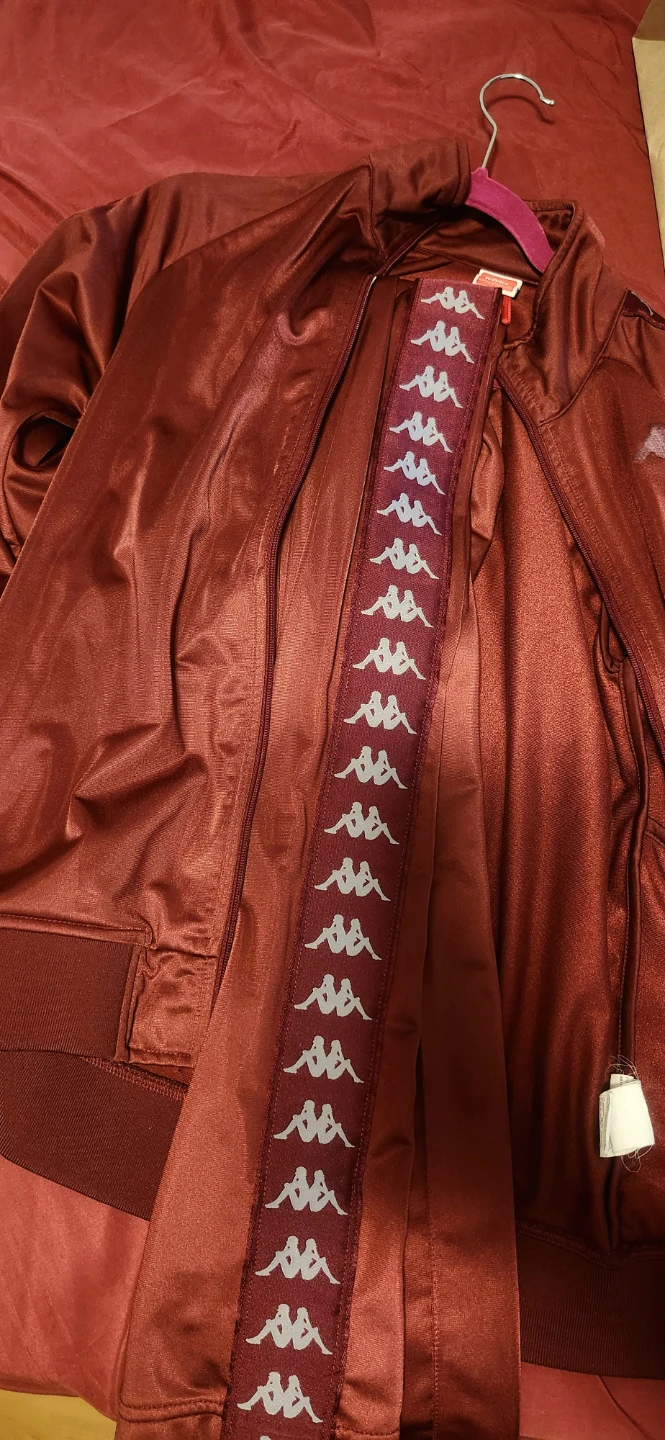 Kappa Track Jacket - Burgundy