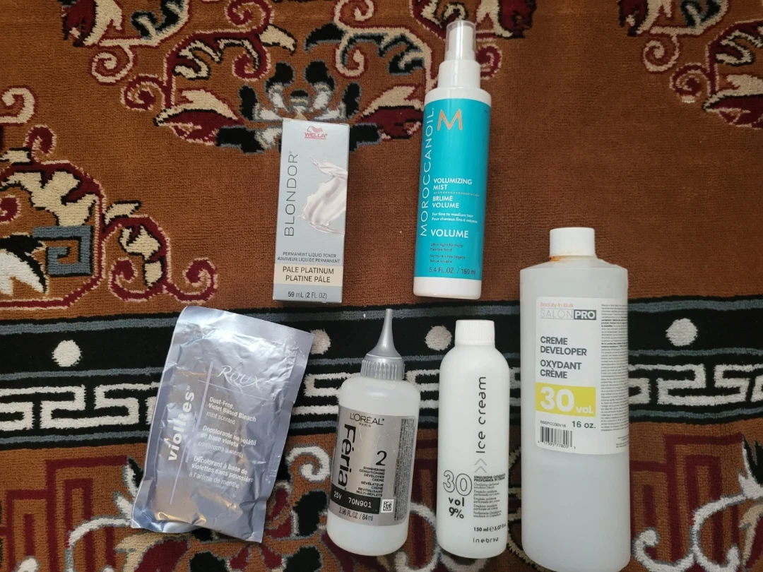 Hair bleaching Products and other