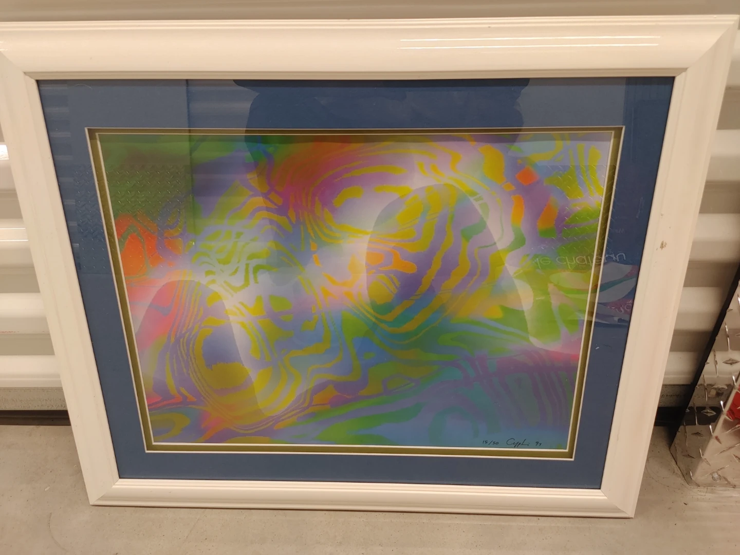 Framed Abstract Art Print - "Cygnus 91" - 19/50