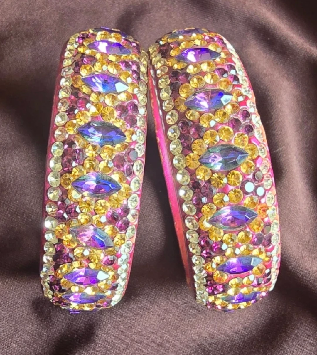 Pair of Rhinestone Bangles - photo 2
