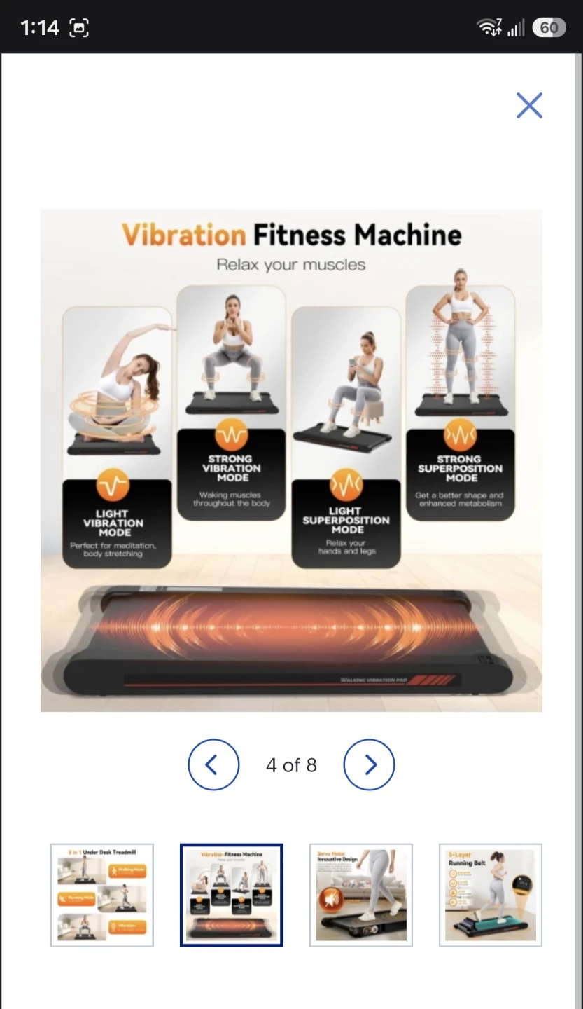 BRAND NEW!! Vibration Treadmill P3 Pro - photo 4