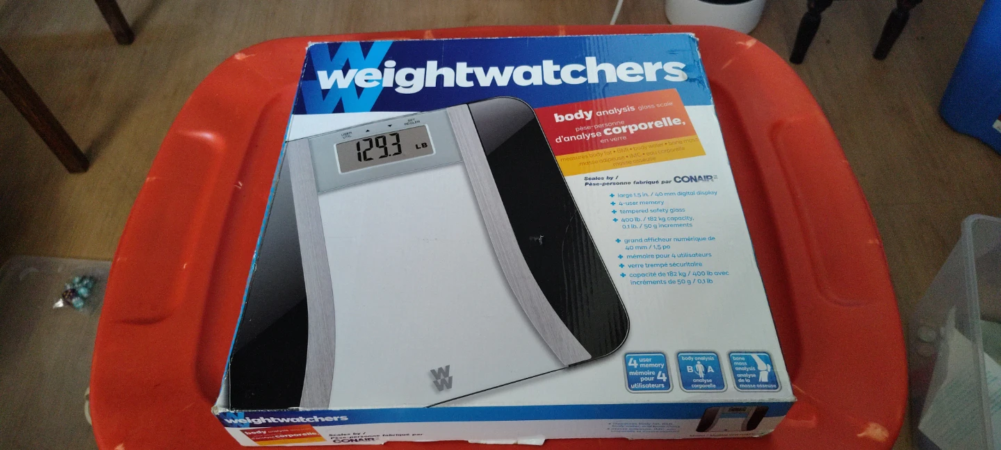 Weight Watchers WW709NFC Digital Body Analysis Glass Scale Black