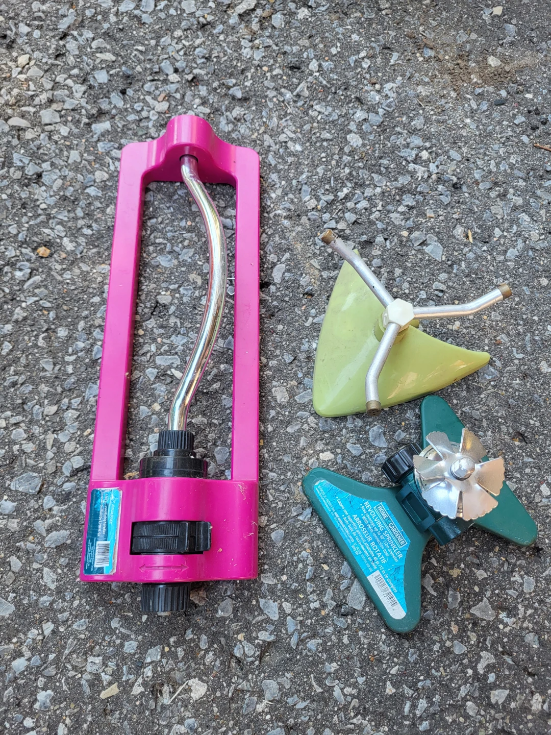 Various Lawn Sprinklers