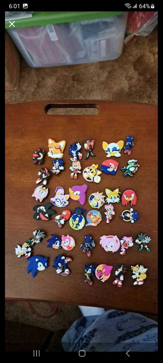 38 Sonic the Hedgehog Charms Set