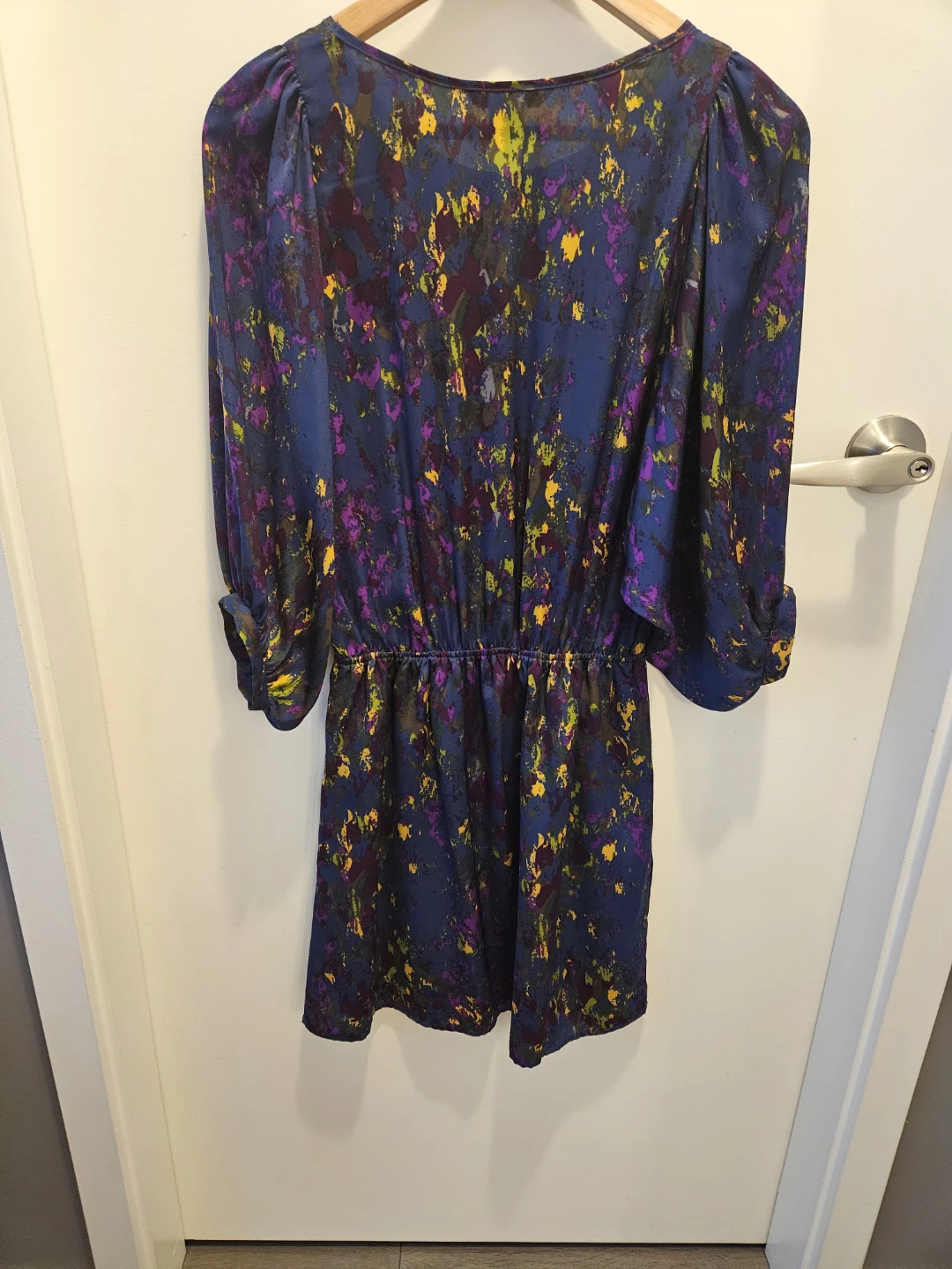 Tegan Women's Dress Size 2 Blue Multi-Colour Print - photo 2