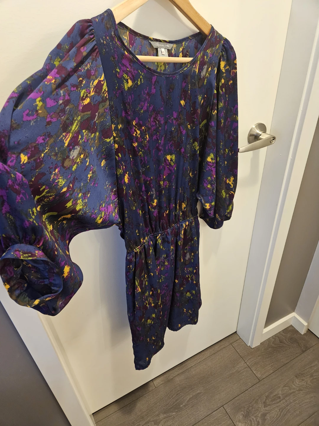 Tegan Women's Dress Size 2 Blue Multi-Colour Print - photo 3