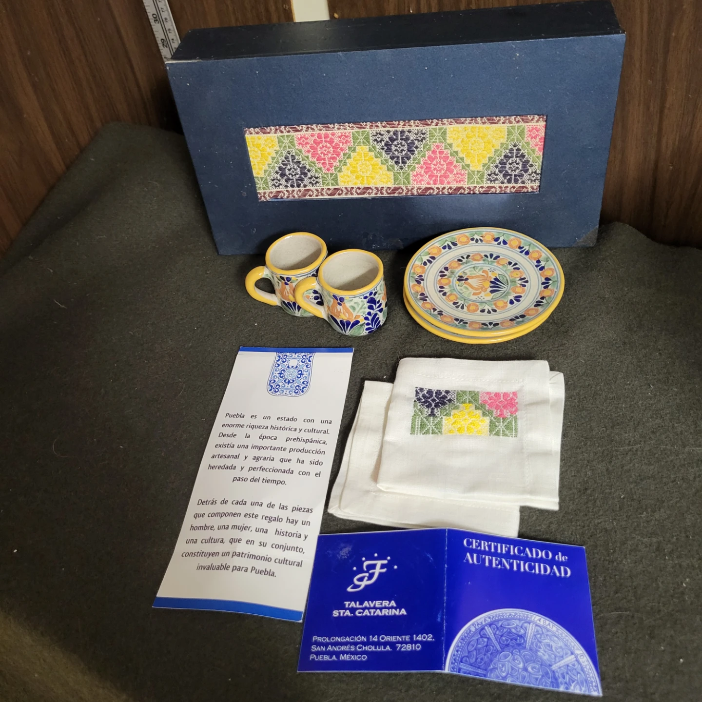 Talavera Ceramic Cups and Saucer Set