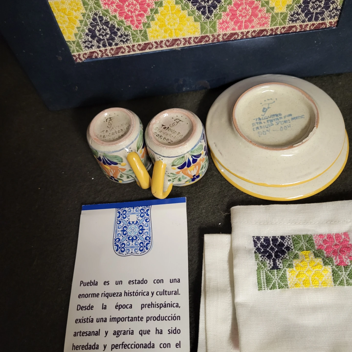 Talavera Ceramic Cups and Saucer Set - photo 2