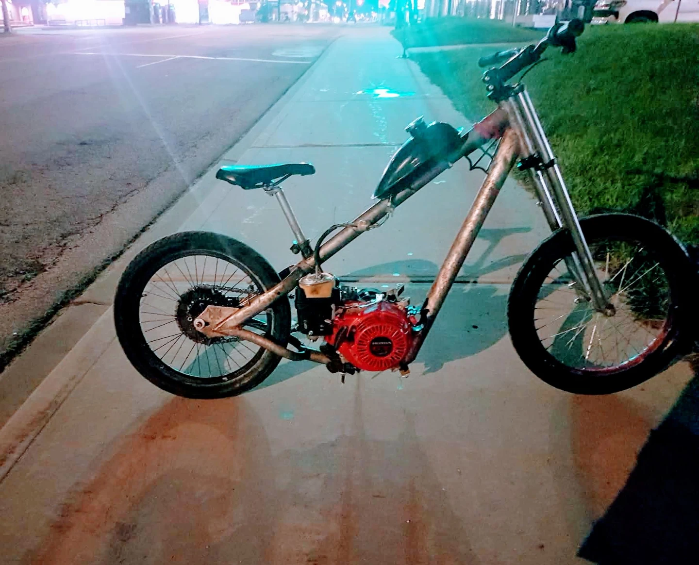 Custom Chopper gas bicycle - photo 2