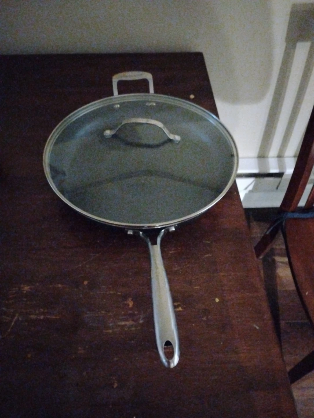 Stainless Steel Frying Pan with Lid