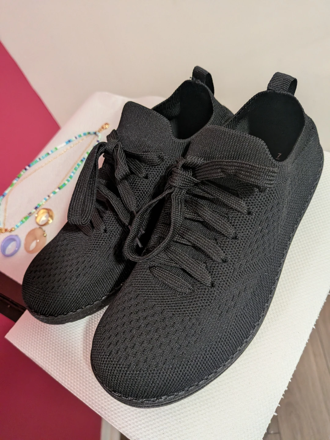 Ardene Women's Black Knit Sneakers - photo 2