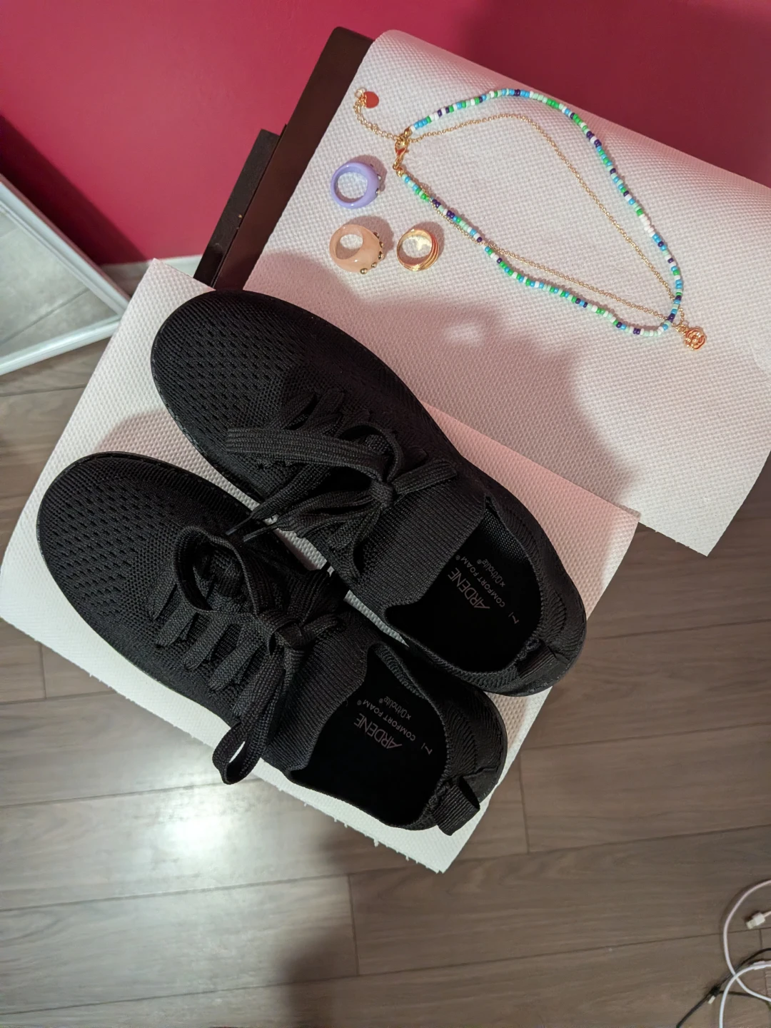 Ardene Women's Black Knit Sneakers - photo 3