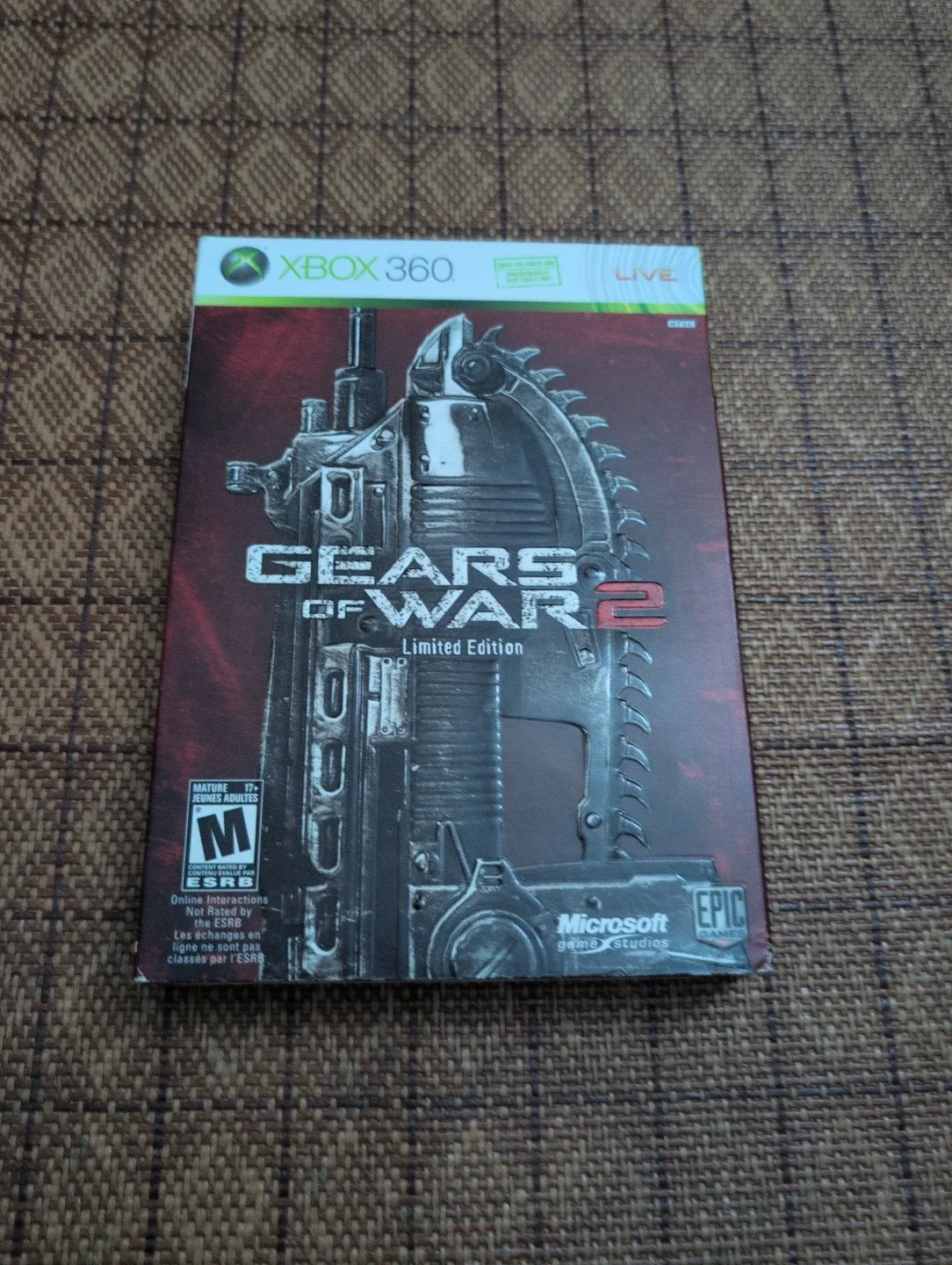 Gears Of War 2 Limited Edition CIB Bilingual French Booklet