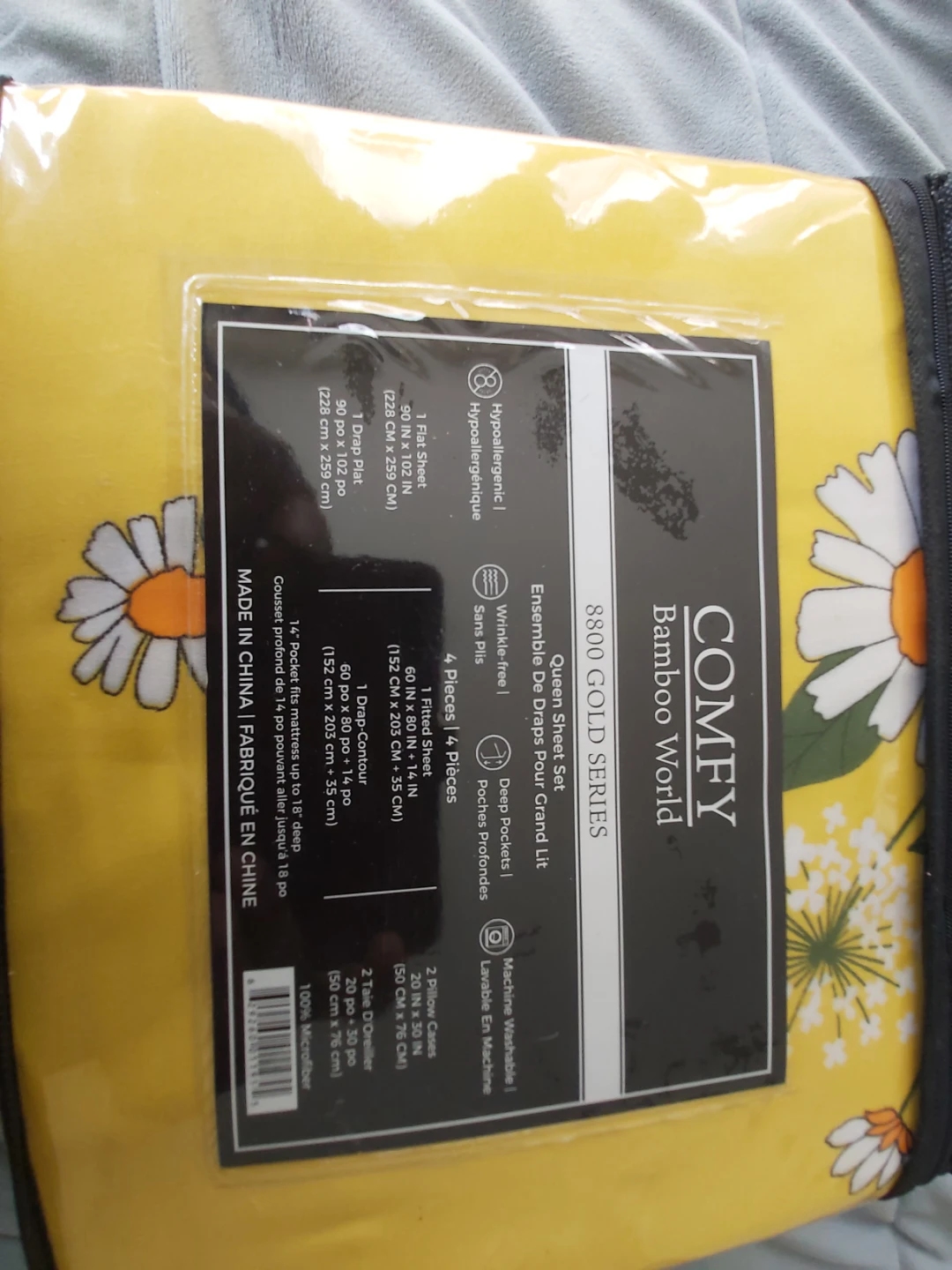 Comfy Bamboo World Queen Sheet Set - 8800 Gold Series