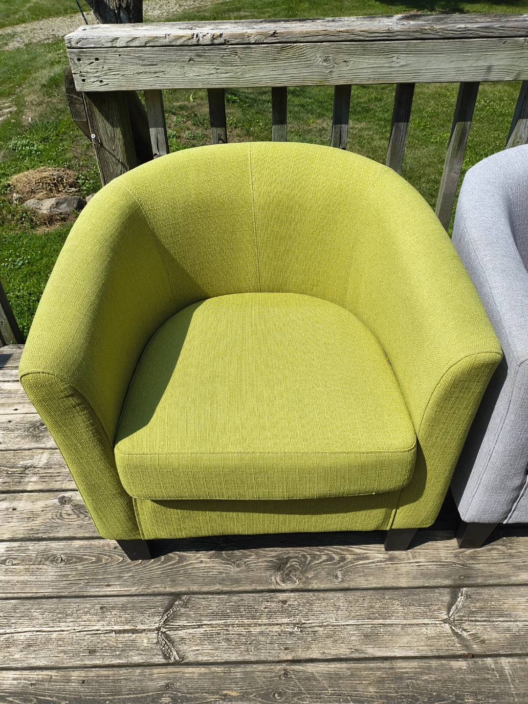 Lime Green Accent Chair - photo 2