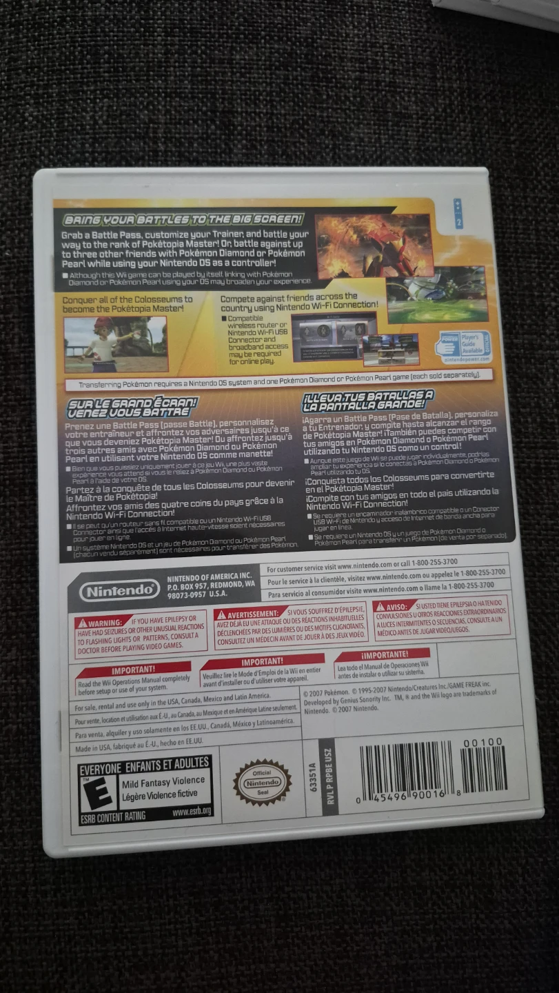 Nintendo Wii Pokémon Battle Revolution Game - photo 2