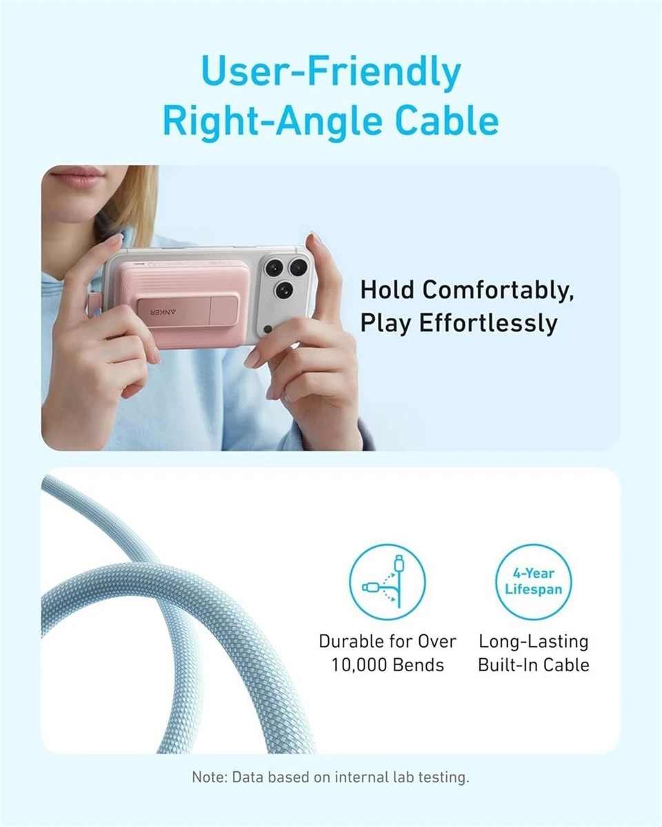 Anker Zolo Power Bank 10,000mAh Magnetic Built-in USB-C Cable - photo 5