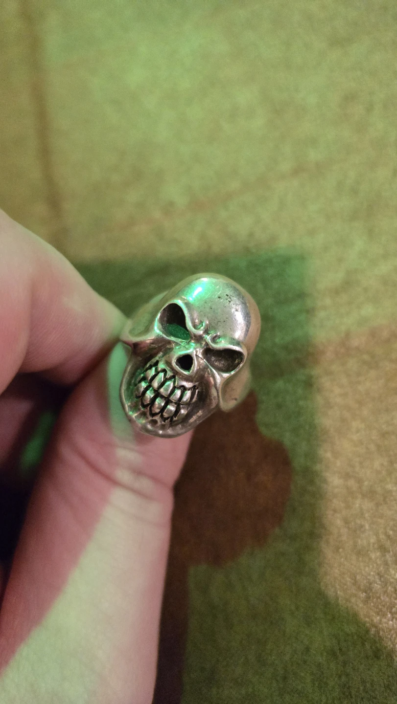 Sterling Silver Skull Ring - photo 3