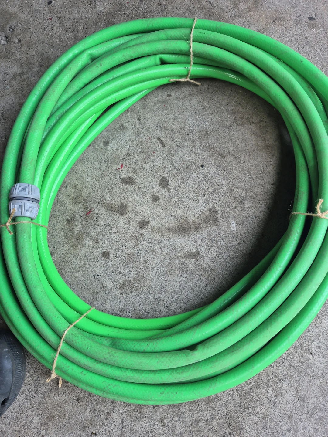 Green Garden Hose