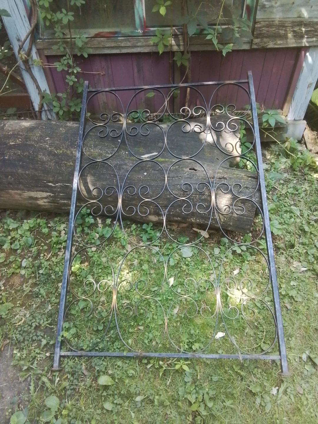 Trio of Vintage Wrought Iron Decorative Panels - photo 2